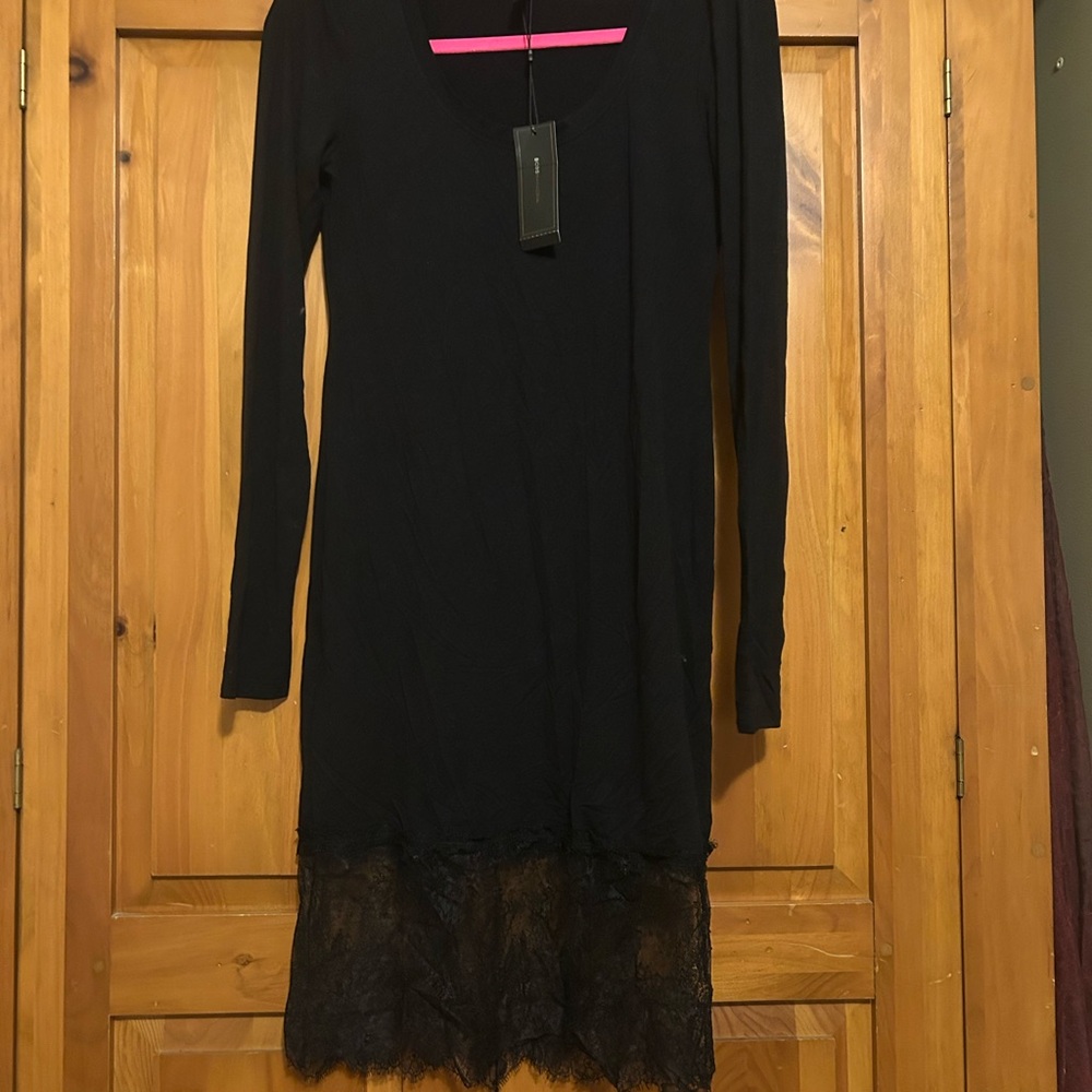 BCBGMaxAzria Elegant “Livi” Black Dress